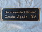fabrieksnaamplaat brons, Antiek en Kunst, Ophalen of Verzenden, Brons