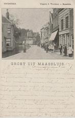 Maassluis -Goudsteen met volk, Verzenden, Voor 1920, Gelopen, Zuid-Holland
