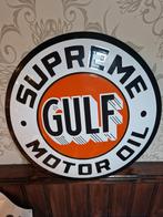 Gulf motor oil emaille bord, Seizoenskaart, Eén persoon