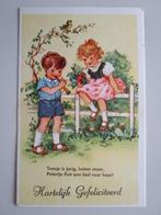Kinderkaart + versje lang 1, Verzamelen, Ansichtkaarten | Themakaarten, 1940 tot 1960, Ongelopen, Kinderen, Verzenden