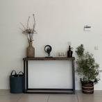 Robuust houten side table ~ zgn, Huis en Inrichting, Kasten | Dressoirs, Ophalen, Zo goed als nieuw, 25 tot 50 cm, 100 tot 150 cm