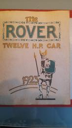 The Rover Twelve H.P. Car Brochure uit 1923, Boeken, Auto's | Folders en Tijdschriften, Gelezen, Overige merken, Ophalen of Verzenden