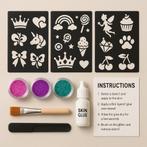 DIY KIT Glitter Tattoo – Veilig & Glam voor Kids, Ophalen, Overige kleuren, Gehele gezicht, Nieuw