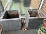 Bloembakken, beton, Tuin en Terras, Bloembakken en Plantenbakken, Ophalen of Verzenden, Gebruikt
