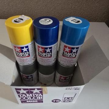 Tamiya TS Spuitverf – Set van 7 voor modelbouw beschikbaar voor biedingen