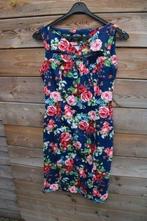 Jurk blauw/ rood Hearts & Roses mt 38 Vaste prijs, Kleding | Dames, Maat 38/40 (M), Blauw, Ophalen of Verzenden, Zo goed als nieuw