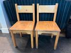 2 houten Schilte stoeltjes voor peuter/kleuter, Gebruikt, Twee, Overige kleuren, Ophalen of Verzenden