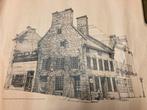Pierre du Calvet Huis, Montreal - Tekening, Ophalen of Verzenden
