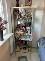 Glazen Vitrinekast hoogte 176 cm breed 75 cm diepte 36 cm, Huis en Inrichting, Kasten | Vitrinekasten, Met plank(en), 150 tot 200 cm