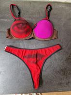 Rood/roze Marlies Dekkers bikini 75B/M., Marlies Dekkers, Ophalen of Verzenden, Zo goed als nieuw, Bikini