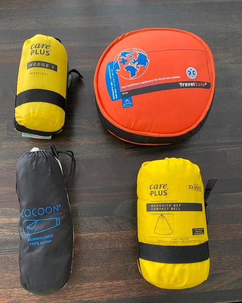 Muskietennet Travelsafe en Care Plus en Cocoon lakenzak, Caravans en Kamperen, Slaapzakken, Nieuw, Ophalen of Verzenden
