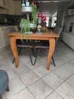 teak houten tafel., Huis en Inrichting, Tafels | Eettafels, Ophalen, Gebruikt, Teakhout, 50 tot 100 cm