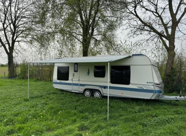 Fendt 620 diamand caravan - Ruim & degelijk | Met potentie!, Caravans en Kamperen, Caravans, Particulier, tot en met 4, 1250 - 1500 kg