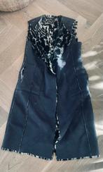 Maliparmi Mouwloze twee kanten te dragen  met bontvoering, Kleding | Dames, Bodywarmers, Zwart, Ophalen of Verzenden, Zo goed als nieuw