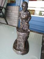 Bronzen beeld wasvrouwtje, Antiek en Kunst, Ophalen of Verzenden