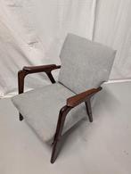 Vintage lounge fauteuil wingback chair - 50s, Ophalen, Hout, Gebruikt, Midcentury Modern Design