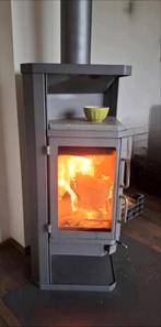 Houtkachel Exclusief Driehoek 8 kw, Gebruikt, Houtkachel, Ophalen of Verzenden, Vrijstaand