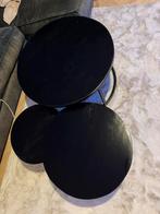 Goossens Salontafel Zwart - Gebruikt, Gebruikt, Rond, Metaal, Minder dan 50 cm