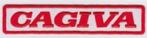Cagiva strijk patch embleem logo - 124 x 24 mm, Hobby en Vrije tijd, Ophalen of Verzenden, Nieuw