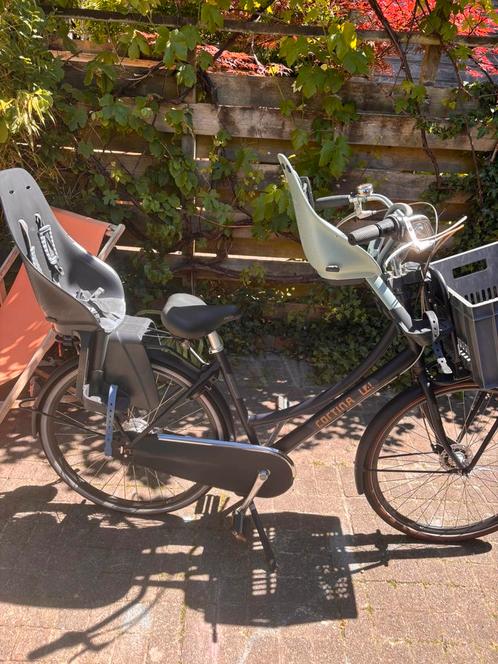 Cortina U4 Mamafiets, Fietsen en Brommers, Fietsen | Dames | Moederfietsen, 50 tot 53 cm, 2 zitjes, Dubbele standaard, Mandje