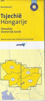 C249 plattegrond tsjechie hongarije 2005 -, Gelezen, Ophalen of Verzenden, Landkaart, 1800 tot 2000