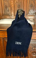 Retro nieuwe donkermarineblauwe wollen IBM sjaal met franjes, Kleding | Heren, Mutsen, Sjaals en Handschoenen, Ophalen of Verzenden