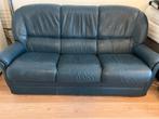 Leren bank - Gratis af te halen!, Ophalen, Gebruikt, Driepersoons, Rechte bank