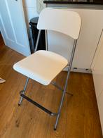 Franklin Barkruk 63cm wit Ikea, 2 krukken, Ophalen, Zo goed als nieuw, 60 tot 90 cm