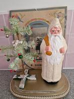 Oude Kerstman Candy Container Papier mache, Ophalen of Verzenden