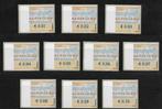 Set bijplak-automaatzegels Wincor € 0,01 t/m € 0,10 PK6 LEES, Na 1940, Ophalen of Verzenden, Postfris