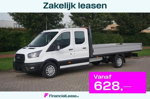 Ford Transit 350L 130PK Doka L5 RWD BPM VRIJ! Sync4 Scherm A, Auto's, Bestelauto's, Bedrijf, Lease, Financial lease, ABS, Airconditioning