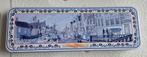 Vintage Delfts blauw blikken doos, 30 - 10 - 2 cm, Minder dan 50 cm, Gebruikt, 50 tot 100 cm, Ophalen of Verzenden