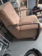 Mooie Suède Stoel - Beige/Bruin, Huis en Inrichting, Fauteuils, Ophalen of Verzenden