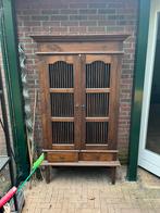 Leuke koloniale kast - h 180, b 90, d 42, Ophalen, Gebruikt, 50 tot 100 cm, 150 tot 200 cm