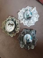 3 broches/haarclip Marilyn Monroe/Audrey Hepburn. 7,50 p/s, Sieraden, Tassen en Uiterlijk, Ophalen of Verzenden, Nieuw, 4 tot 7 cm
