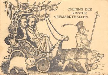 Bossche Veemarkthallen Cartoon van Leo van Grinsven beschikbaar voor biedingen