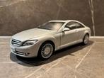 AutoArt Mercedes CL500 zilver 1:18 | Nieuwstaat |, Hobby en Vrije tijd, Modelauto's | 1:18, Ophalen of Verzenden, Zo goed als nieuw