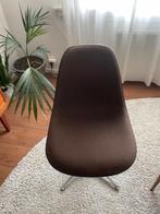 Vitra Eames DSL, Fiberglass Stoel, Gebruikt, Bruin, Ophalen of Verzenden, Metaal