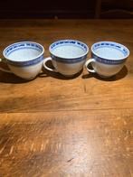 Mokkakopjes blauw chinees rijstkorrel servies, Antiek en Kunst, Ophalen