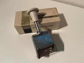 Ofrex Numbering Machine 4,5 mm automatische nummer stempel beschikbaar voor biedingen