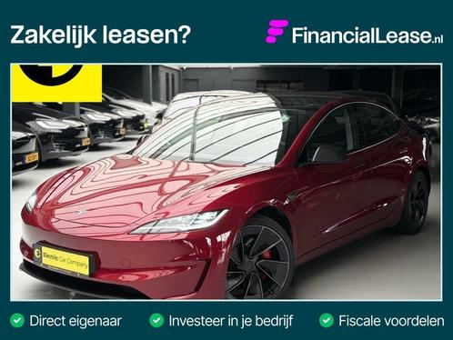 Tesla MODEL 3 Performance AWD 78 kWh  Stoelkoeling  AutoPilo, Auto's, Tesla, Bedrijf, Lease, Model 3, Elektrisch, A, Hatchback