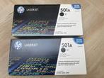 2 stuks toners HP Q6470A (HP 501A) zwart HP CP3505/3600/3800, Computers en Software, Ophalen of Verzenden, Nieuw, Toner, HP (ORIGINEEL)