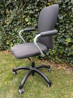 Bureaustoel zwart, armleuningen, kiepstand, Huis en Inrichting, Bureaustoelen, Ophalen, Gebruikt, Zwart