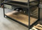 Werkbank, lastafel, 200x100x100 cm, met lade, Ophalen, Gebruikt, 170 cm of meer