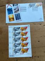Eerste dag envelop + zegel vel 100 jaar KNMI (2004), Nederland, Onbeschreven, Ophalen of Verzenden