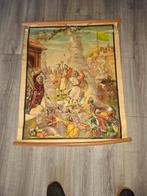 Oude Schoolplaat - Middeleeuwse Slag, Ophalen of Verzenden, Geschiedenis