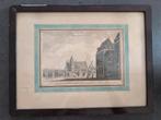 Provinciehuis en Grote Kerk Groningen rek5, Antiek en Kunst, Kunst | Etsen en Gravures, Ophalen of Verzenden