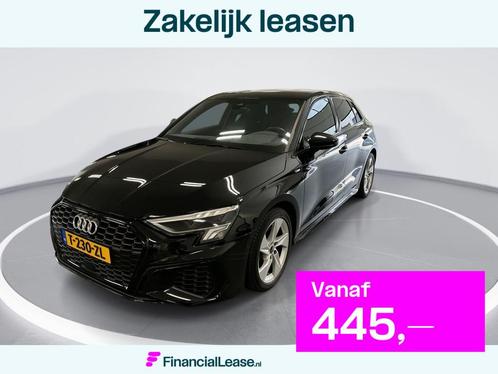 Audi A3 Sportback 30 TFSI S edition · Apple/Android Car Pla, Auto's, Audi, Bedrijf, Lease, Financial lease, A3, ABS, Achteruitrijcamera