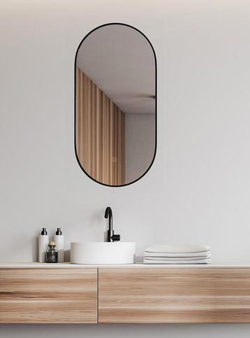 Badkamer spiegel met lijst ovaal met LED beschikbaar voor biedingen