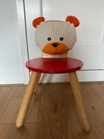 Vrolijk houten kinderstoeltje beer I’m toy kleur rood, Ophalen, Zo goed als nieuw, Stoel(en)